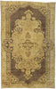 7 x 11 - Brown Vintage Turkish Oushak Rug - 50042