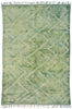 7 x 10 Modern Green Beni Mrirt Moroccan Rug 21183