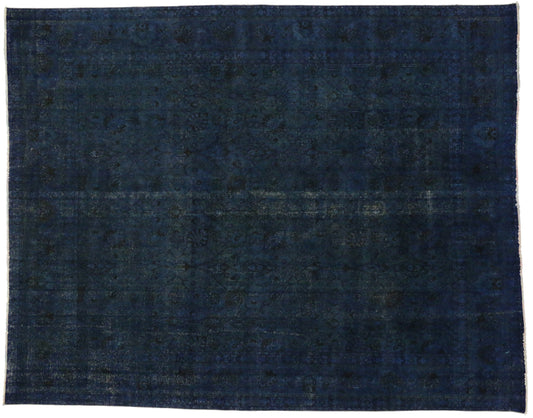 10 x 13 Vintage Overdyed Rug 80234