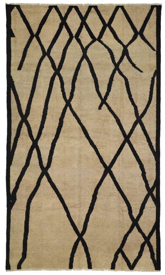 8 x 14 - White Pakistani Moroccan Rug - 80460