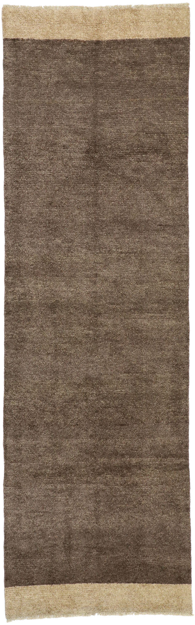 4 x 13 - Brown Pakistani Moroccan Rug - 80461