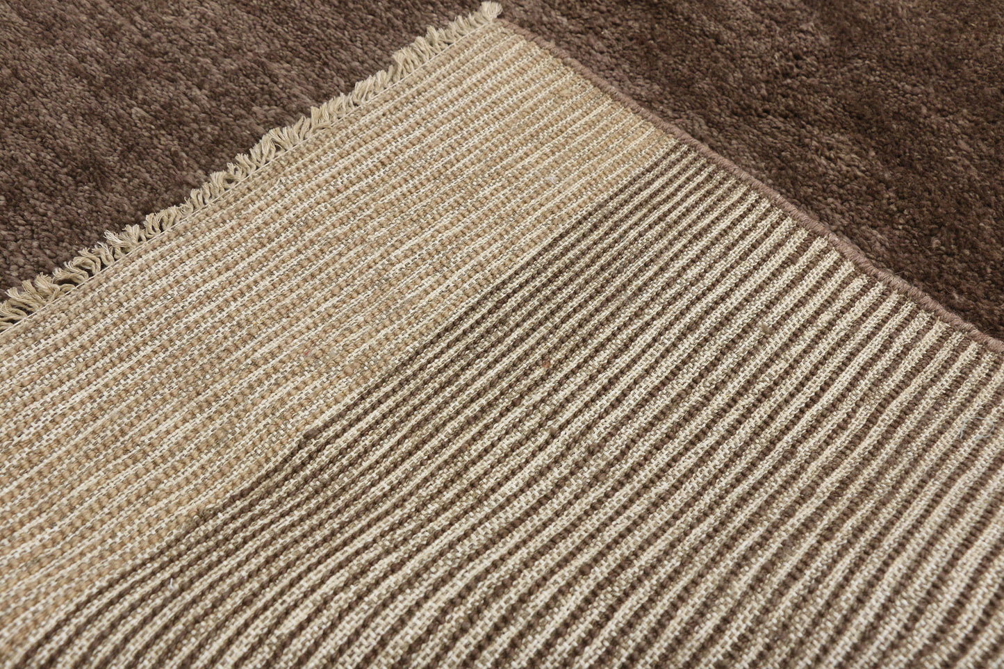 4 x 13 - Brown Pakistani Moroccan Rug - 80461