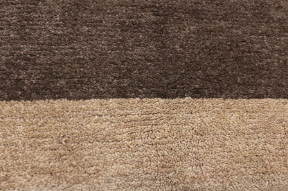 4 x 13 - Brown Pakistani Moroccan Rug - 80461