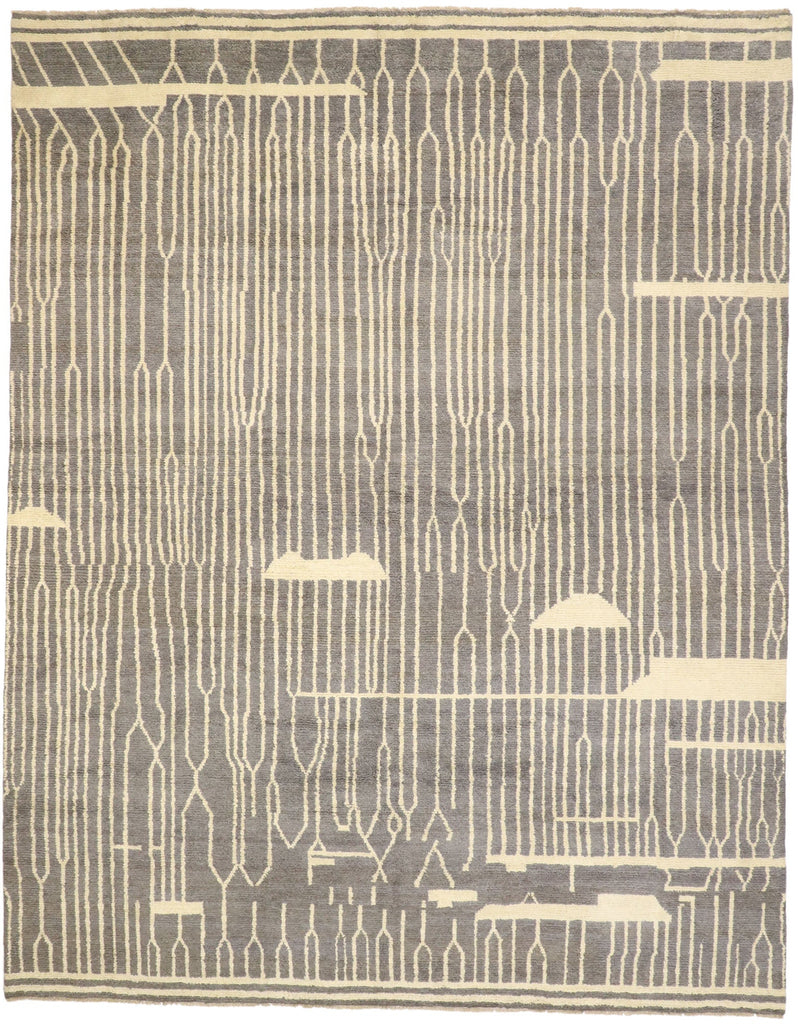 12 x 16 - Gray Pakistani Moroccan Rug - 80562