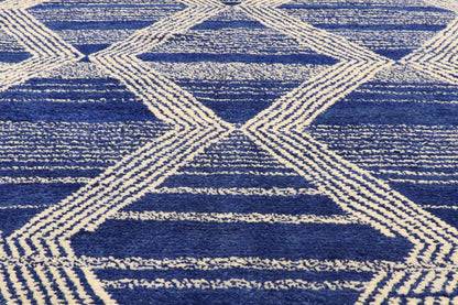 10 x 14 - Blue Pakistani Moroccan Rug - 80563