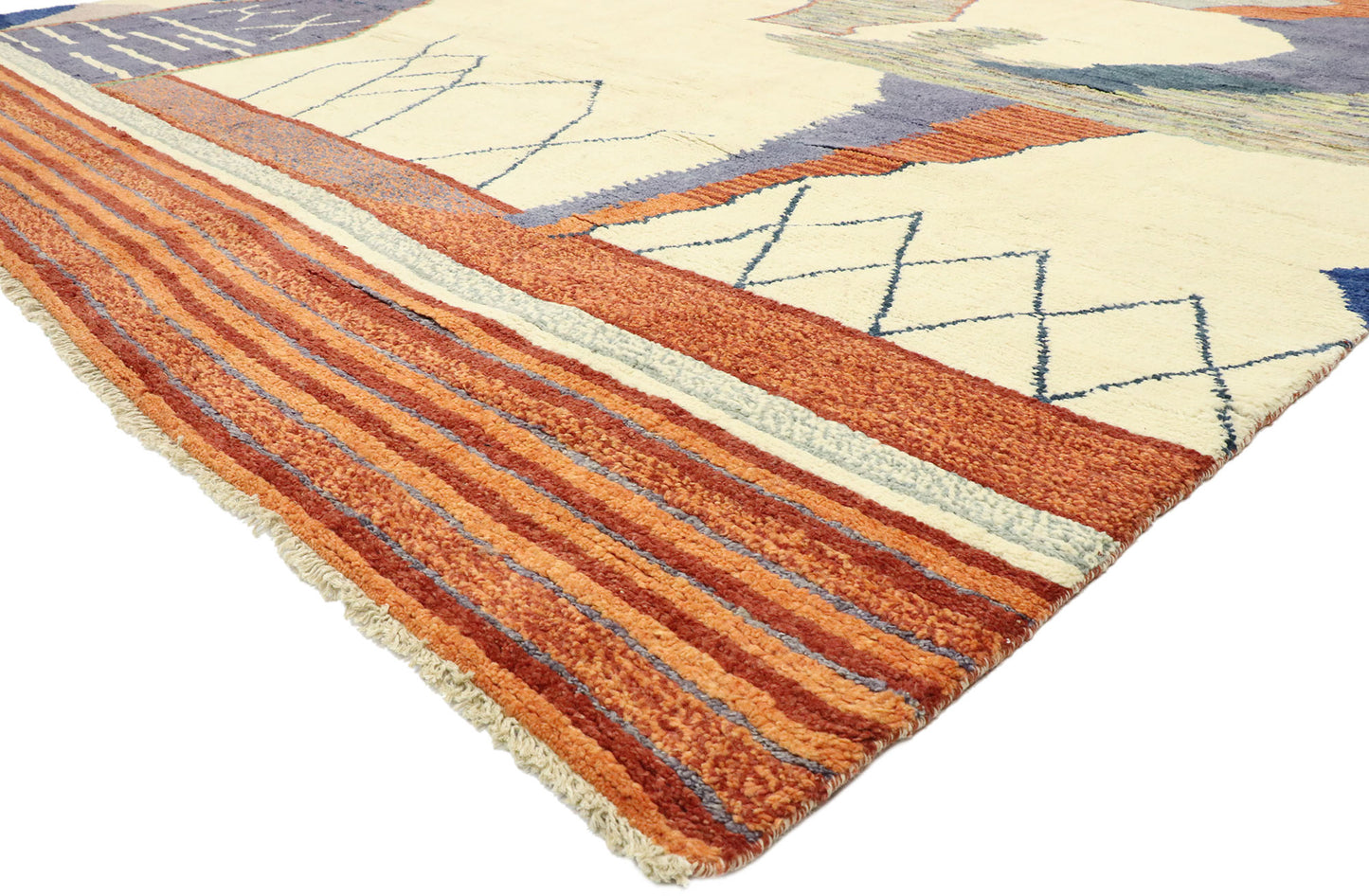 12 x 16 - Beige Pakistani Moroccan Rug - 80573