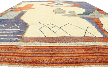 12 x 16 - Beige Pakistani Moroccan Rug - 80573
