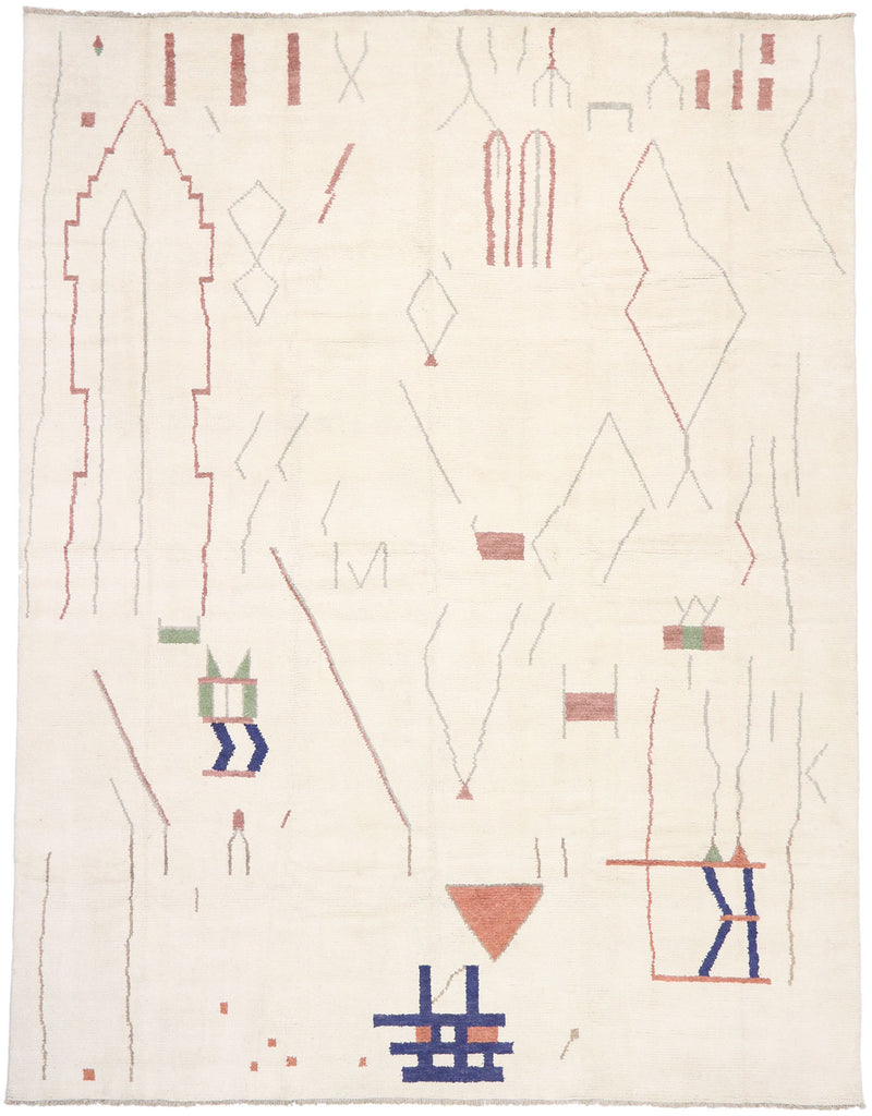 12 x 16 - Beige Pakistani Moroccan Rug - 80667