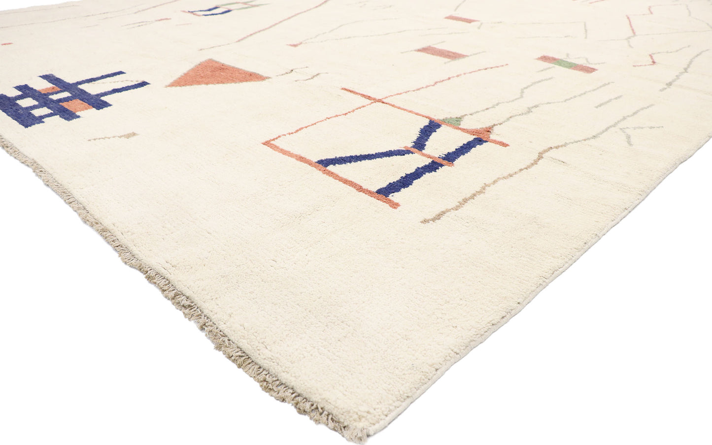 12 x 16 - Beige Pakistani Moroccan Rug - 80667