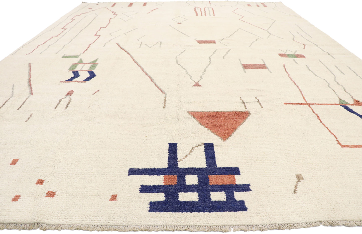 12 x 16 - Beige Pakistani Moroccan Rug - 80667