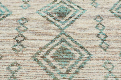 4 x 9 - Beige Pakistani Moroccan Rug - 80769