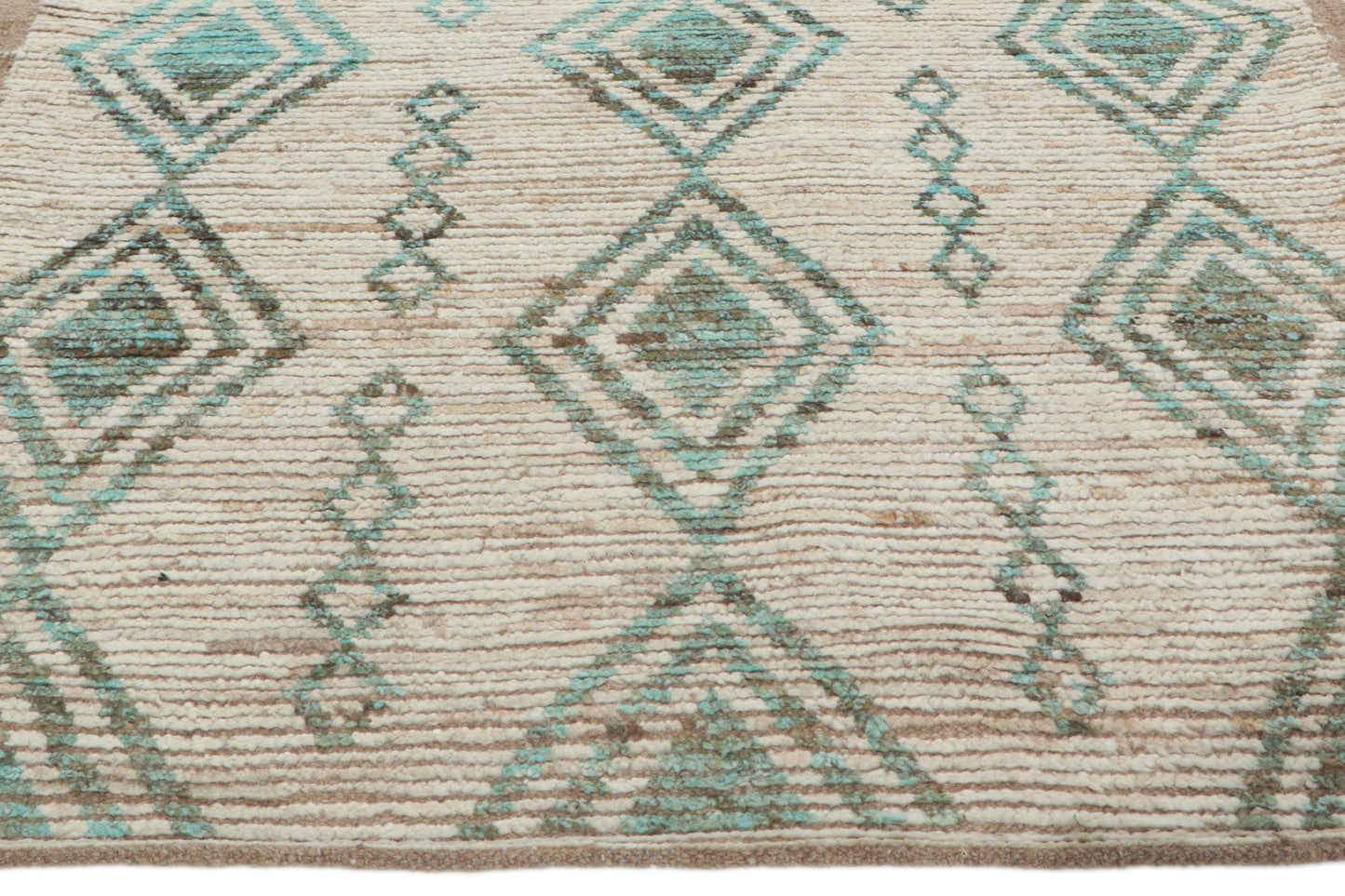 4 x 9 - Beige Pakistani Moroccan Rug - 80769