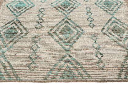 4 x 9 - Beige Pakistani Moroccan Rug - 80769