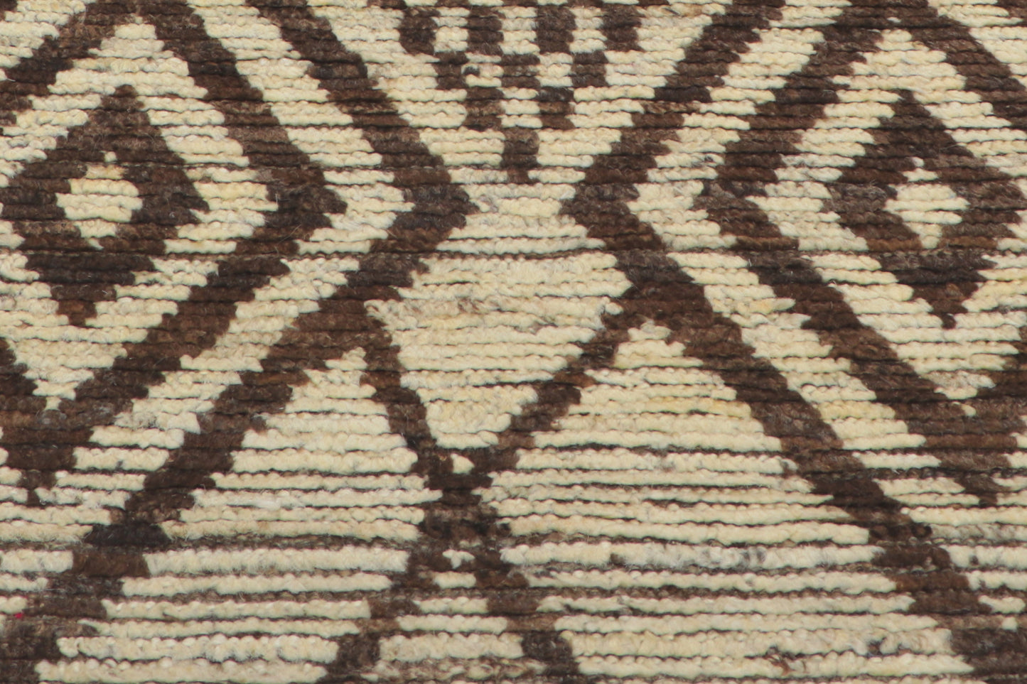 4 x 16 - Brown Pakistani Moroccan Rug - 80778