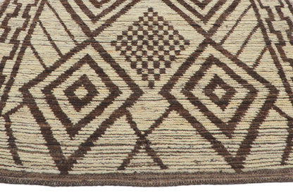 4 x 16 - Brown Pakistani Moroccan Rug - 80778