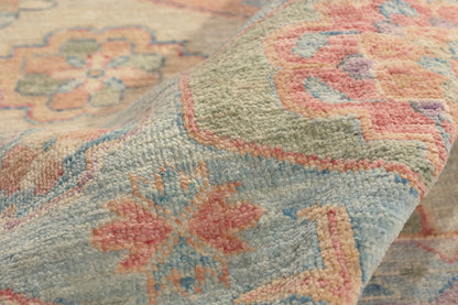 6 x 9 - Multicolor Pakistani Oushak Rug - 80888