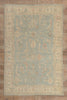 6 x 9 - Light Blue Pakistani Oushak Rug - 80892