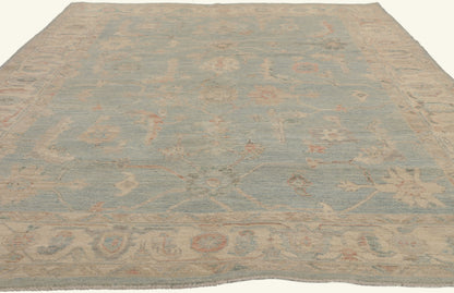 6 x 9 - Blue Pakistani Oushak Rug - 80892