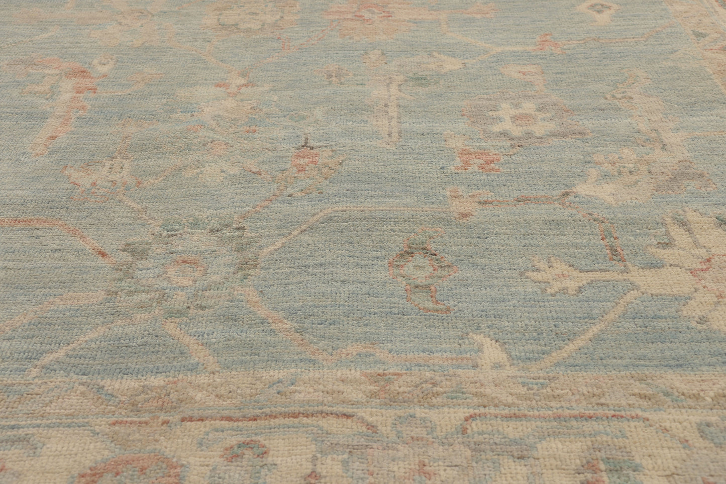 6 x 9 - Blue Pakistani Oushak Rug - 80892
