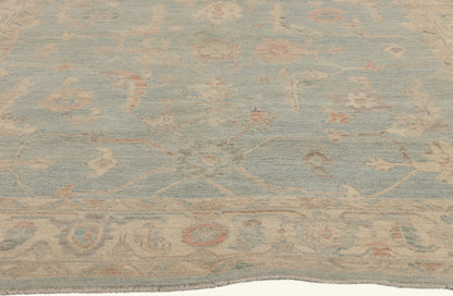 6 x 9 - Blue Pakistani Oushak Rug - 80892