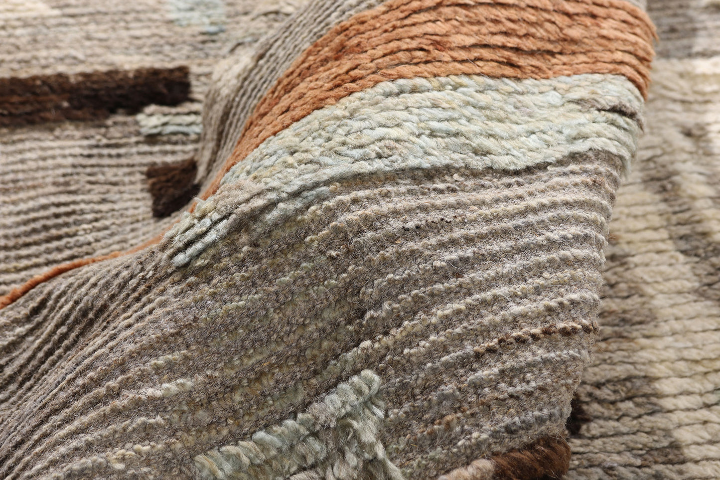 6 x 9 - Gray New Pakistani Moroccan Rug - 81171