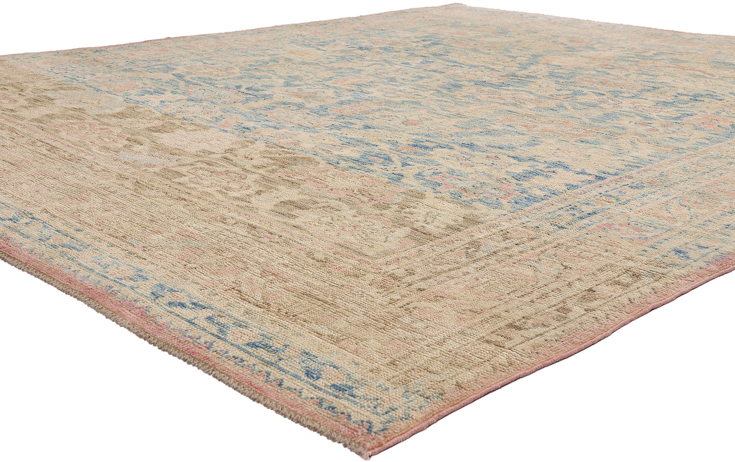 8 x 10 - Blue New Pakistani Oushak Rug - 81172