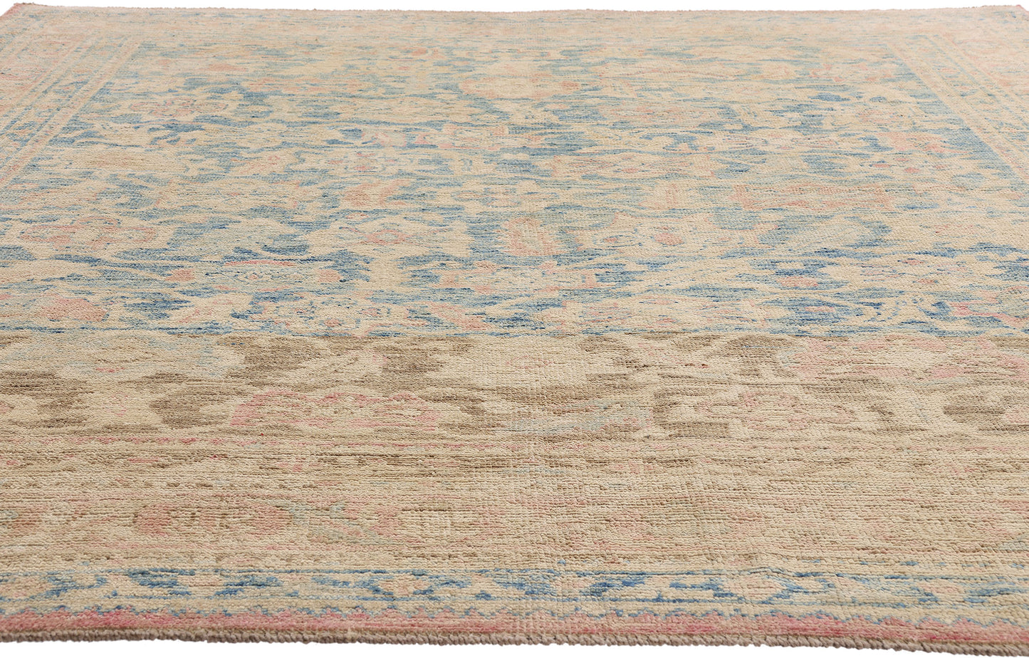 8 x 10 - Blue New Pakistani Oushak Rug - 81172