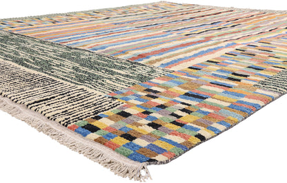 11 x 13 - Multicolor New Moroccan Rug - 81173