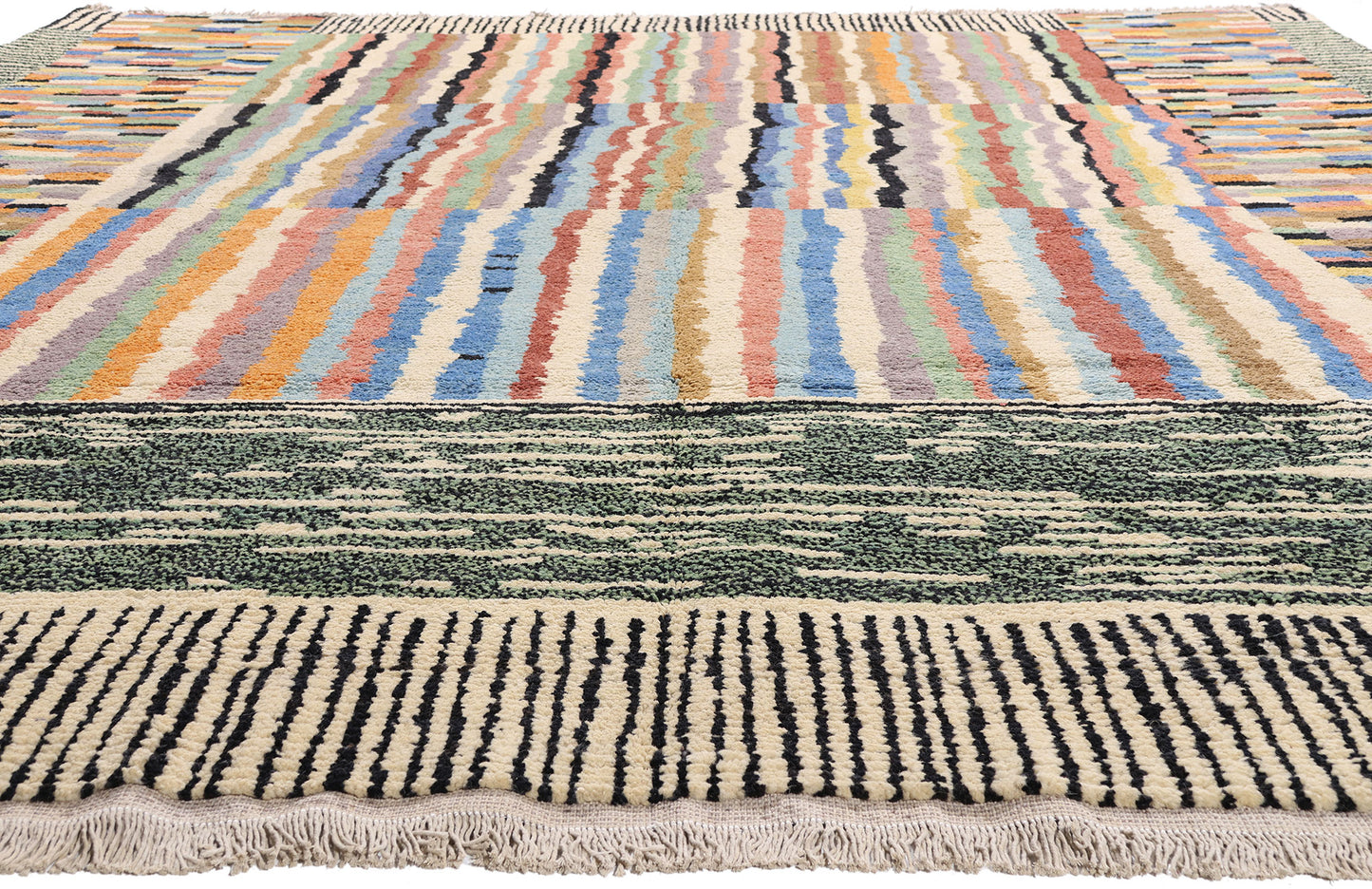 11 x 13 - Multicolor New Moroccan Rug - 81173