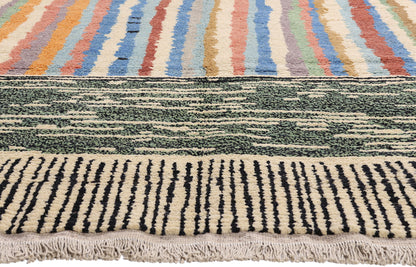 11 x 13 - Multicolor New Moroccan Rug - 81173