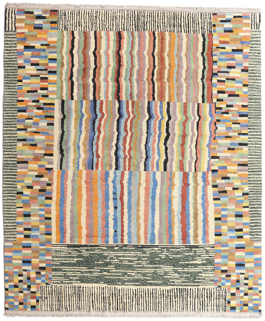 11 x 13 - Multicolor New Moroccan Rug - 81173