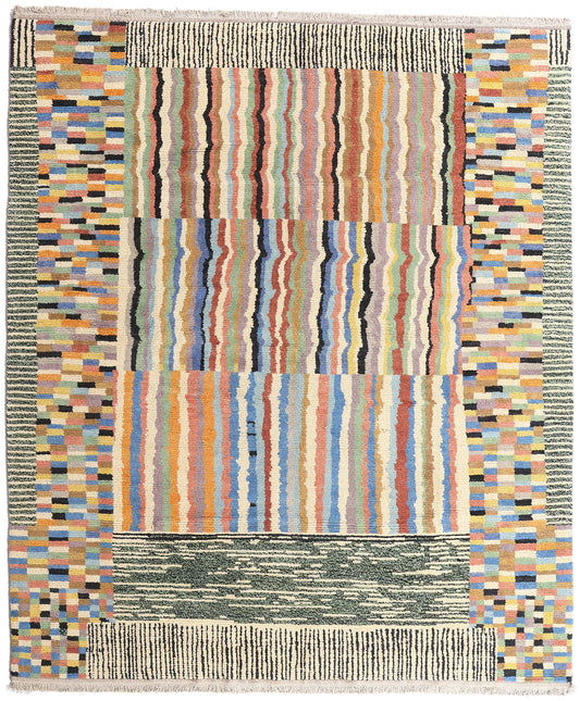 11 x 13 - Multicolor New Moroccan Rug - 81173
