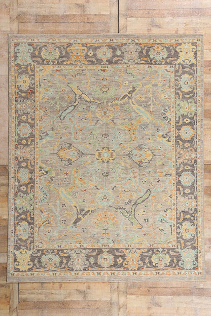 8 x 10 - Taupe New Pakistani Sultanabad Rug - 81174