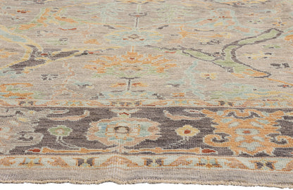 8 x 10 - Taupe New Pakistani Sultanabad Rug - 81174