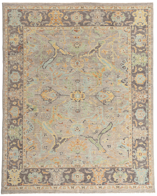 8 x 10 - Taupe New Pakistani Sultanabad Rug - 81174
