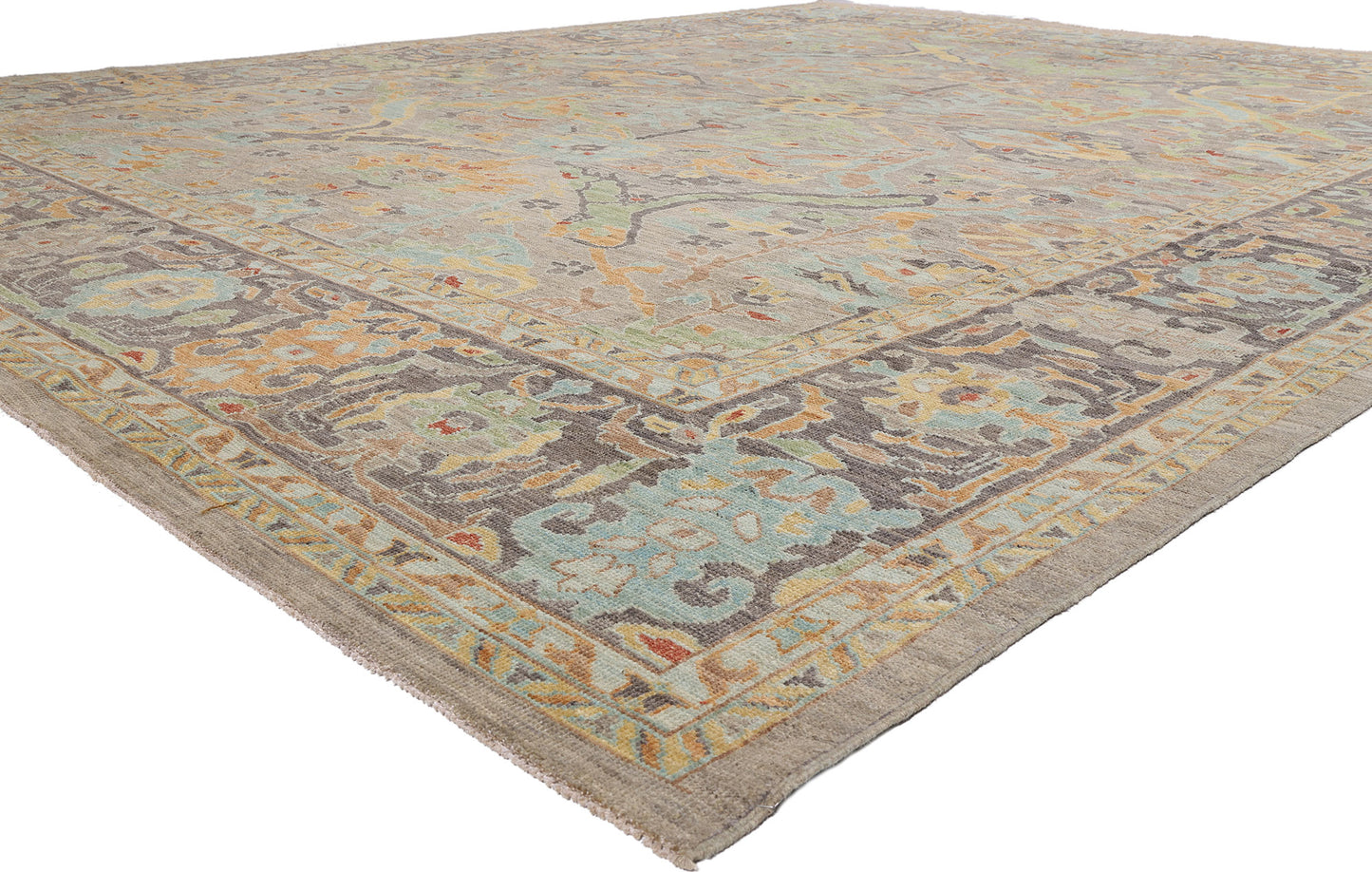 12 x 15 - Gray New Pakistani Sultanabad Rug - 81176