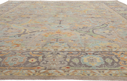 12 x 15 - Gray New Pakistani Sultanabad Rug - 81176