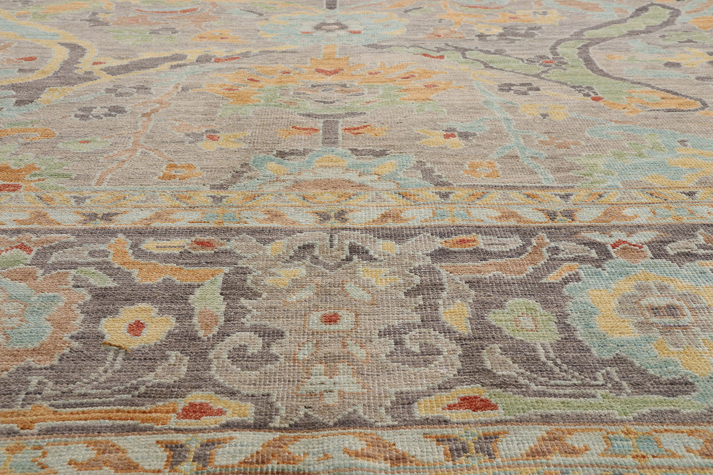 12 x 15 - Gray New Pakistani Sultanabad Rug - 81176