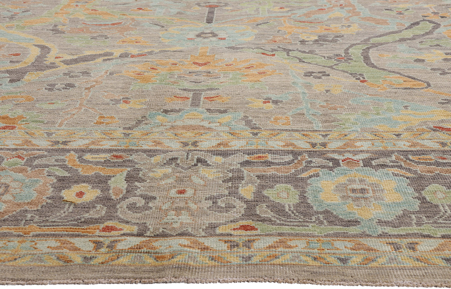 12 x 15 - Gray New Pakistani Sultanabad Rug - 81176