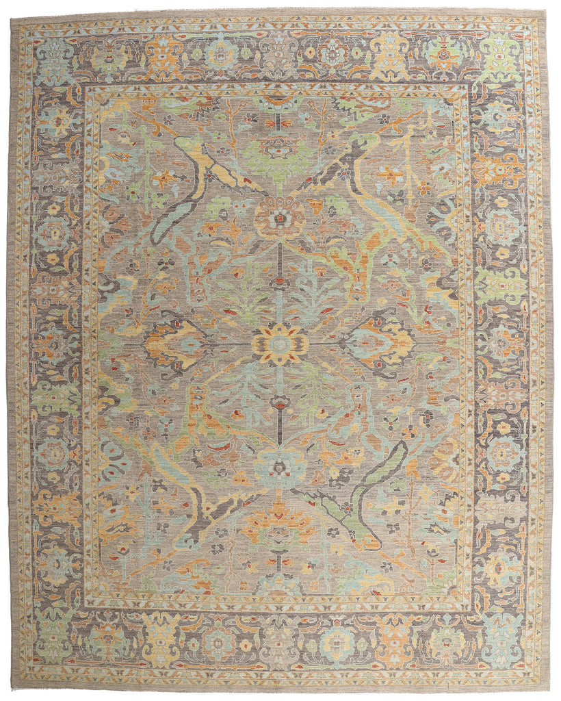 12 x 15 - Gray New Pakistani Sultanabad Rug - 81176