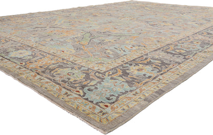 10 x 14 - Gray New Pakistani Sultanabad Rug - 81177