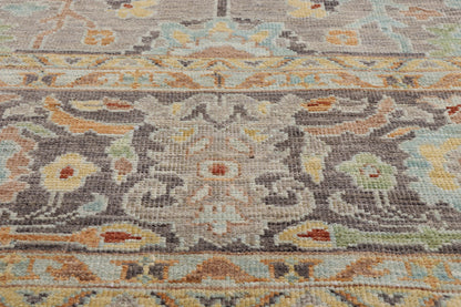 10 x 14 - Gray New Pakistani Sultanabad Rug - 81177