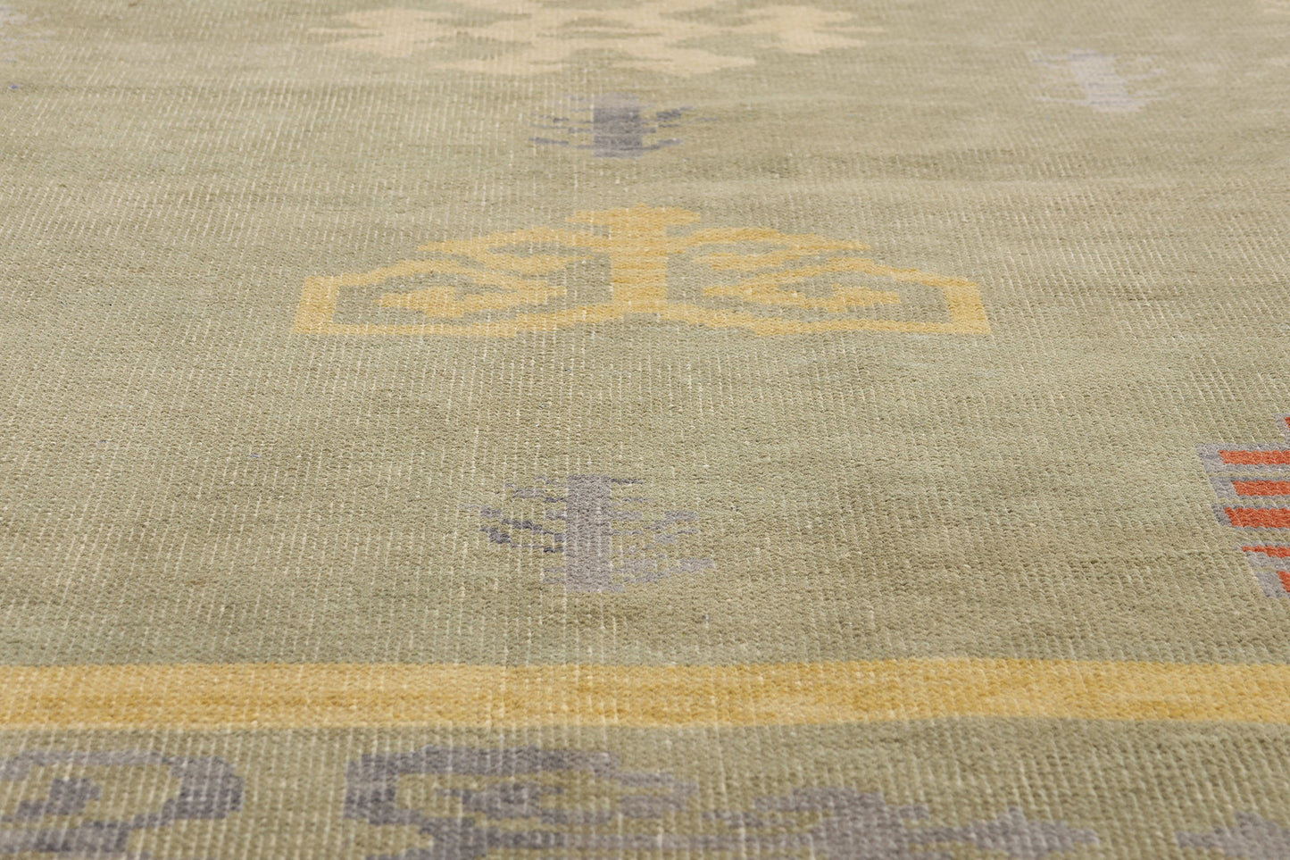 8 x 10 - Green New Pakistani Sivas Rug - 81179