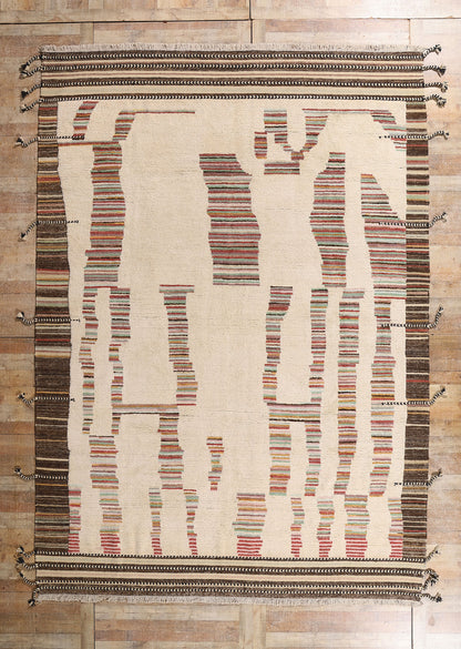 10 x 14 - Ivory New Pakistani Moroccan Rug - 81180