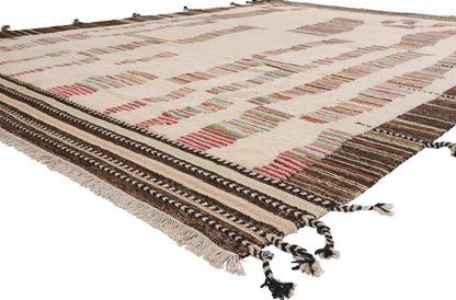 10 x 14 - Ivory New Pakistani Moroccan Rug - 81180