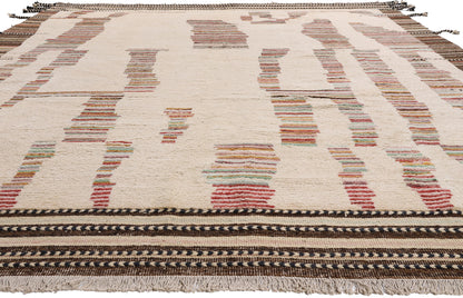 10 x 14 - Ivory New Pakistani Moroccan Rug - 81180