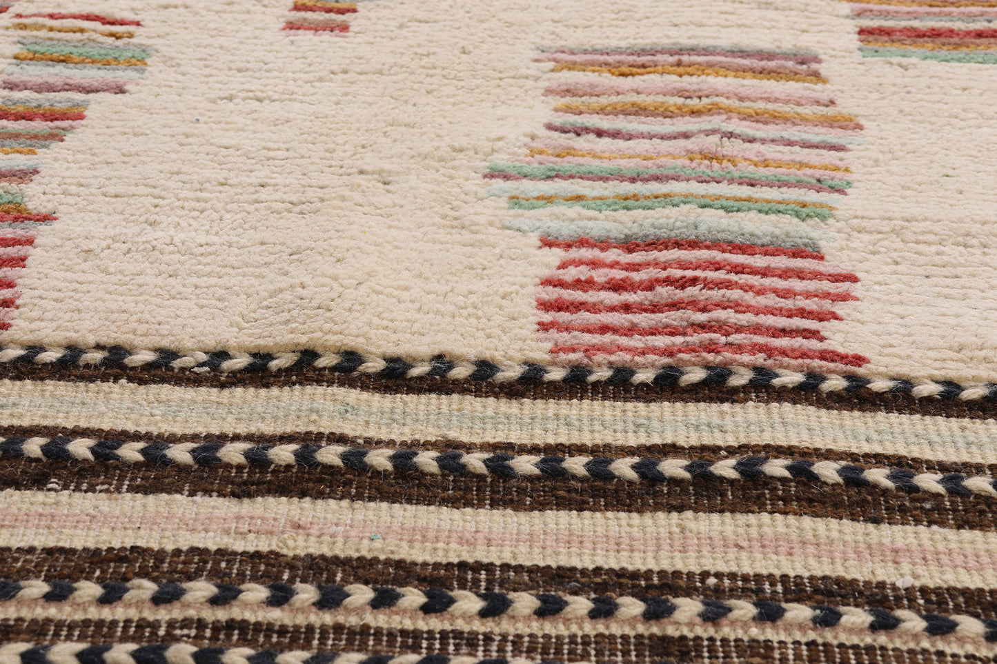 10 x 14 - Ivory New Pakistani Moroccan Rug - 81180