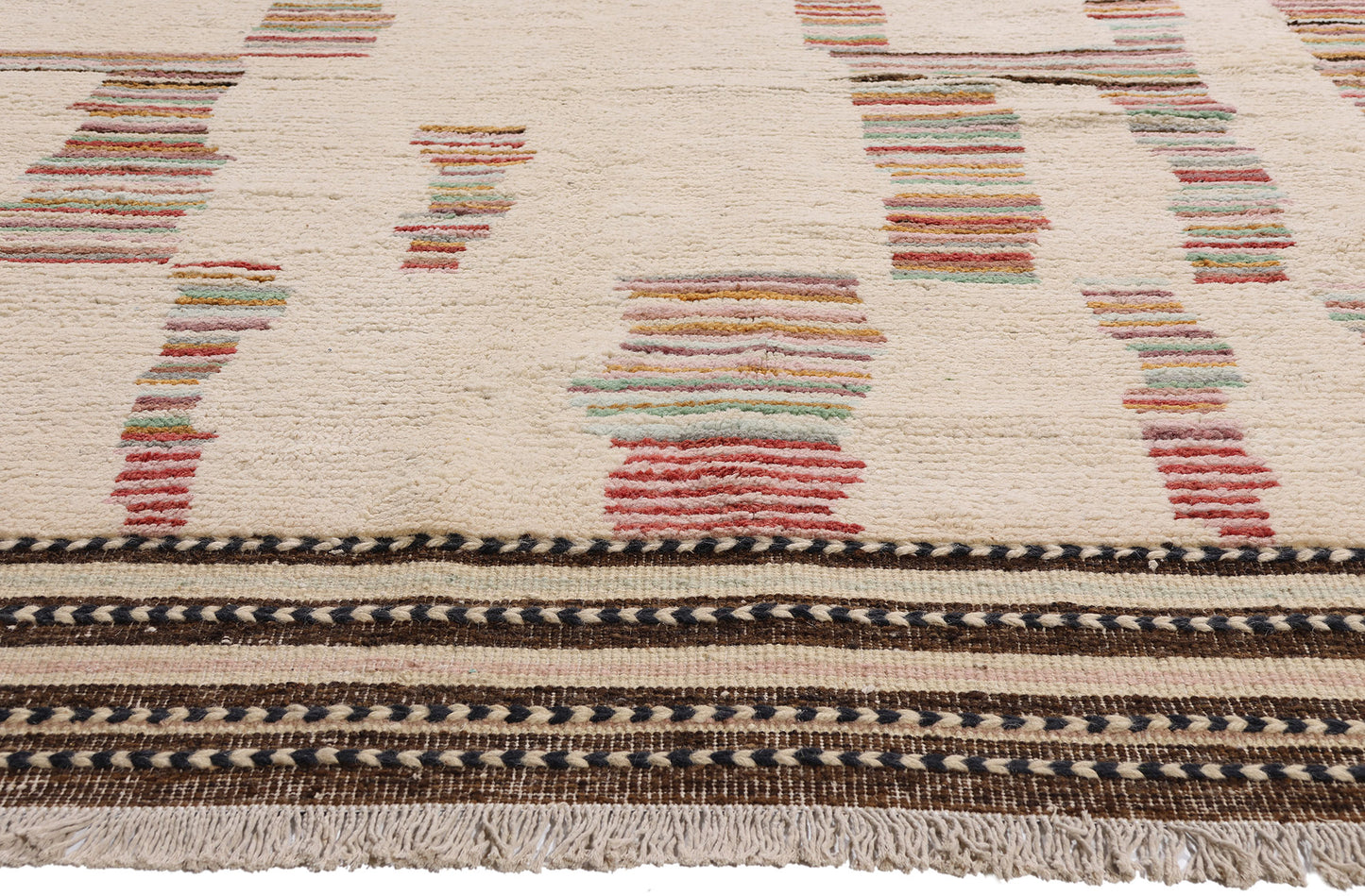 10 x 14 - Ivory New Pakistani Moroccan Rug - 81180