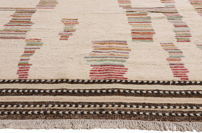 10 x 14 - Ivory New Pakistani Moroccan Rug - 81180