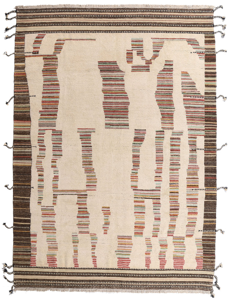 10 x 14 - Ivory New Pakistani Moroccan Rug - 81180